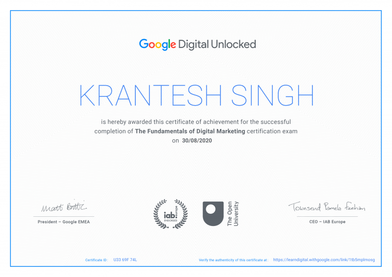 Google Certificate